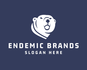 Wild Polar Bear logo design