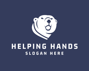 Wild Polar Bear logo design