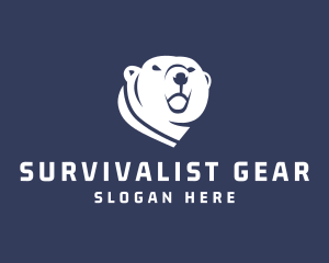 Wild Polar Bear logo design