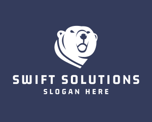 Wild Polar Bear logo design