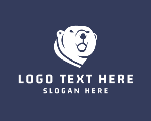 Predator - Wild Polar Bear logo design