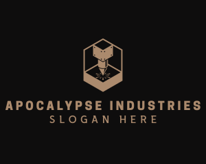 Industrial Laser Steelworks logo design