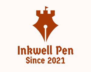 Pen Turret Tower logo design