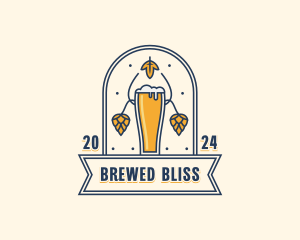 Beer Brewery Pub logo design