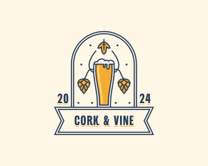 Beer Brewery Pub logo design