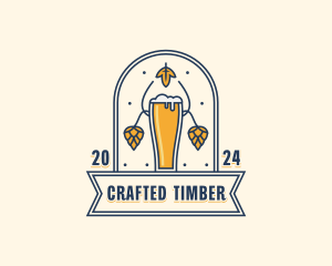 Beer Brewery Pub logo design