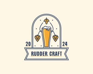 Beer Brewery Pub logo design