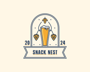 Beer Brewery Pub logo design