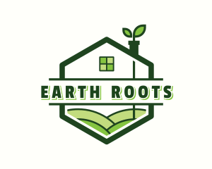 House Plant Landscaping logo design