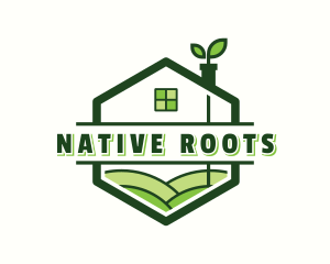 House Plant Landscaping logo design