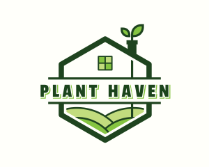 House Plant Landscaping logo design