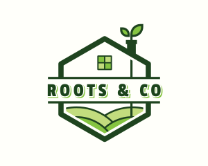 House Plant Landscaping logo design