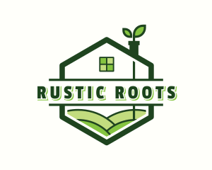 House Plant Landscaping logo design