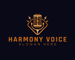 Audio Voice Podcast logo design