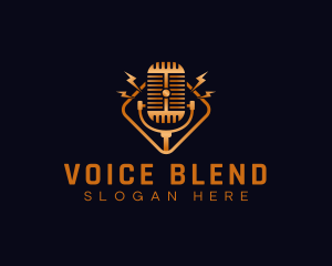 Audio Voice Podcast logo design