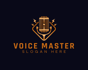 Audio Voice Podcast logo design