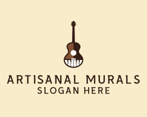 Guitar Piano Music logo design