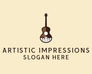 Guitar Piano Music logo design