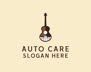 Guitar Piano Music logo design