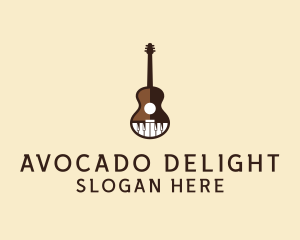 Guitar Piano Music logo design