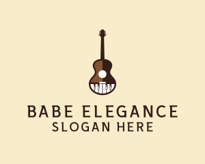 Guitar Piano Music logo design