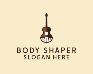 Guitar Piano Music logo design