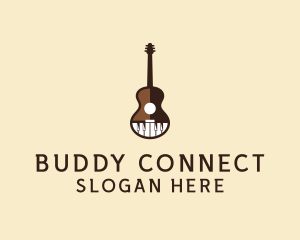 Guitar Piano Music logo design