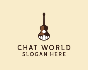 Guitar Piano Music logo design