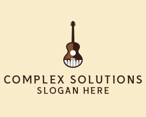 Guitar Piano Music logo design