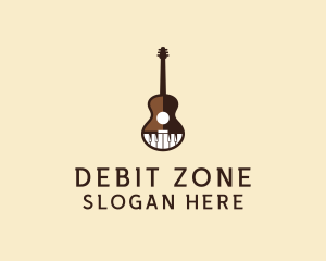 Guitar Piano Music logo design