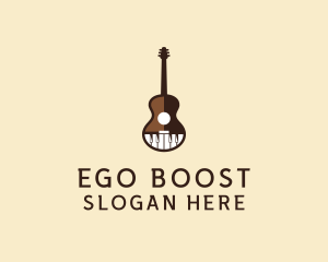 Guitar Piano Music logo design