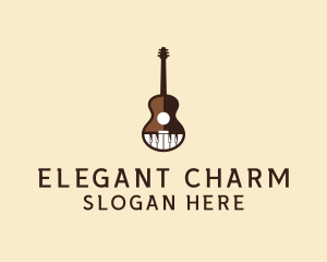 Guitar Piano Music logo design