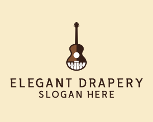 Guitar Piano Music logo design