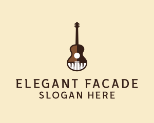 Guitar Piano Music logo design