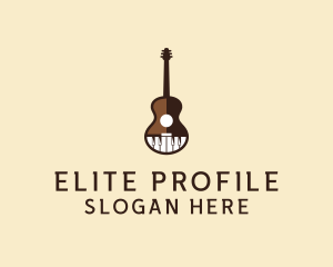 Guitar Piano Music logo design