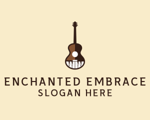 Guitar Piano Music logo design