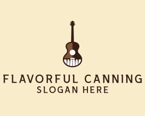 Guitar Piano Music logo design