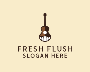 Guitar Piano Music logo design