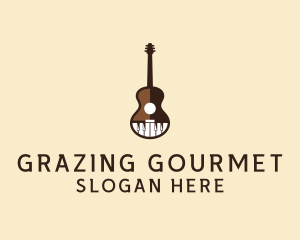 Guitar Piano Music logo design