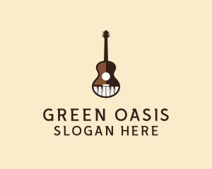 Guitar Piano Music logo design