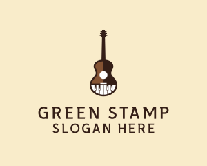 Guitar Piano Music logo design