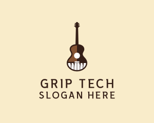 Guitar Piano Music logo design