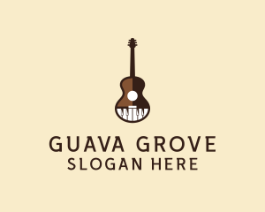 Guitar Piano Music logo design