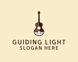 Guitar Piano Music logo design