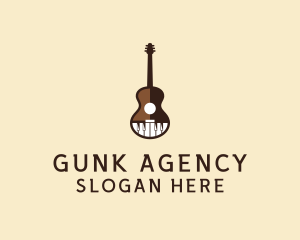 Guitar Piano Music logo design