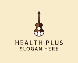 Guitar Piano Music logo design