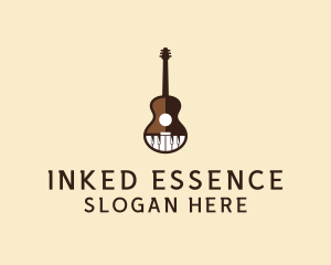 Guitar Piano Music logo design