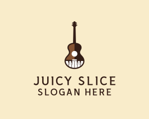 Guitar Piano Music logo design