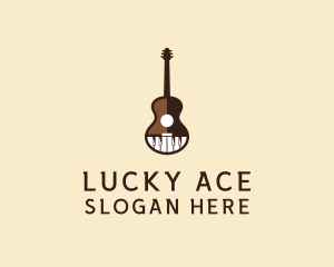 Guitar Piano Music logo design