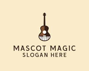 Guitar Piano Music logo design